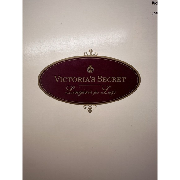 Vintage Victoria's Secret Lycra Sheer Opaque Brief Pantyhose Cream Size Medium - Picture 3 of 6